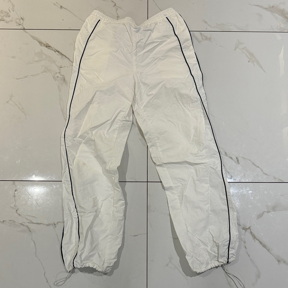 H&M White Pants with Black Accents